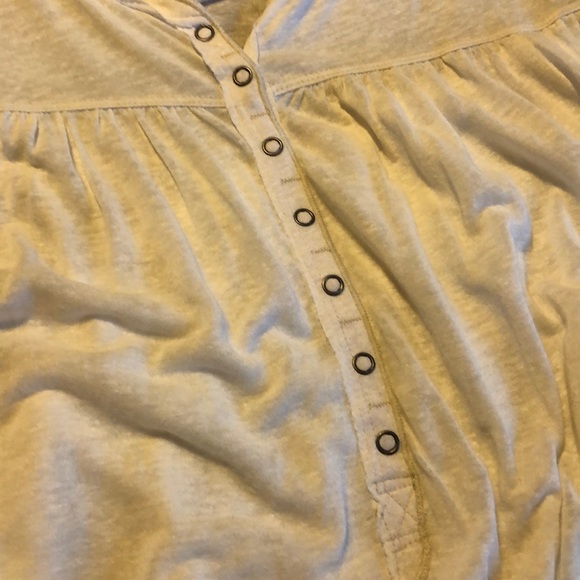 Free people white/cream tunic button top - Picture 3 of 4